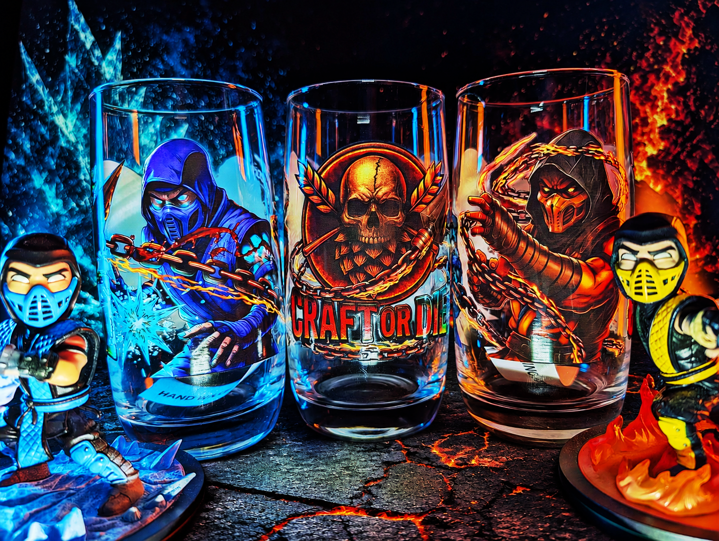 Monday Night Fights here ナイトペイント ガラス 製 Glassware – CraftOrDie